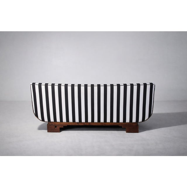 1930s Art Deco Italian Settee in the style of Gio Ponti, 1930s For Sale - Image 5 of 18