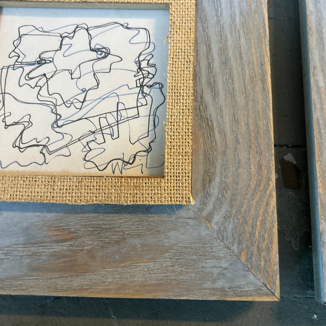 Two Contemporary Original Wayne Cunningham Abstract Drawings - Set of Two For Sale - Image 4 of 7
