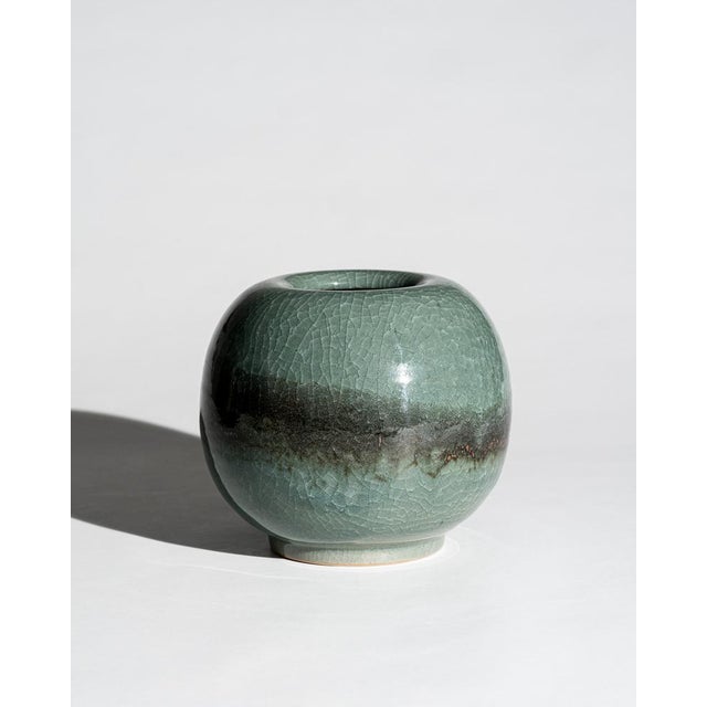 Blue Studio Ceramic Vase from Horst Kerstan, Germany, 1987 For Sale - Image 8 of 8