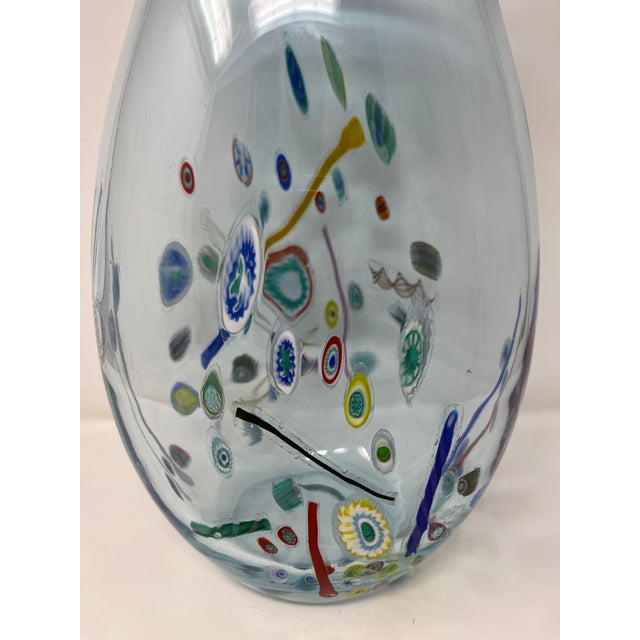 Beautiful Vintage Murano Glass Vase For Sale - Image 4 of 9