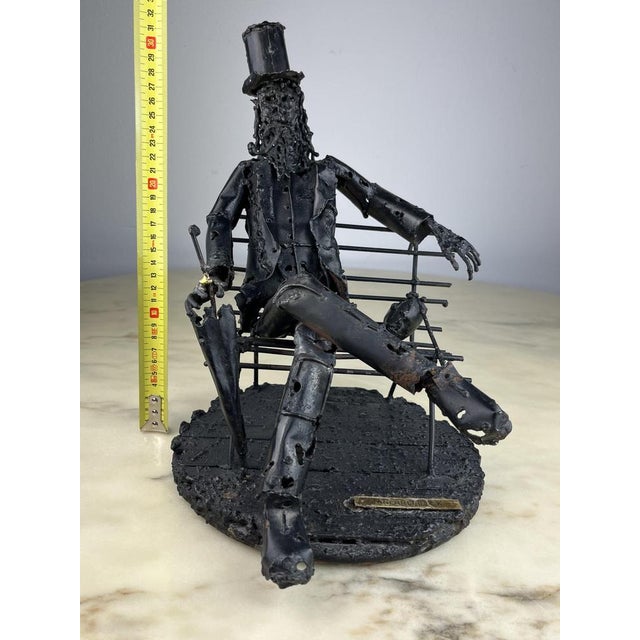 Brutalist Iron Sculpture by Janlorè G. K. K., Italy, 1970s For Sale - Image 14 of 18