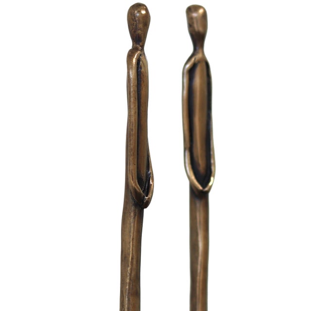 Bronze Graft Eh9 - Original Contemporary Figurative Bronze Wall Sculpture by Jennyfer Stratman For Sale - Image 8 of 9