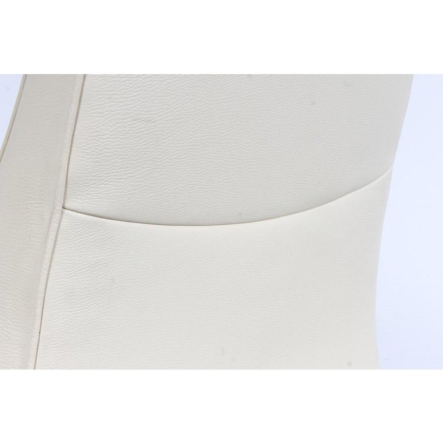 Cream Vintage DS 264 White Leather Lounge Chair by Matthias Hoffmann for De Sede , 1990s For Sale - Image 8 of 18