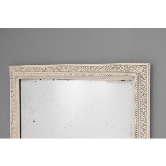 Rectangular Oak Mirror, 1900s For Sale - Image 6 of 7