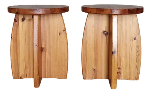 Swedish Stool in Pine, 1960s