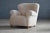 1940s Fritz Hansen Model 1518 Large Size Club Chair in Beige Lambswool Tufted Backrest For Sale - Image 11 of 11