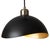 1970s Luna Bella Pendant Light Small - Matte Black, Weathered Brass For Sale In Los Angeles - Image 6 of 10