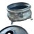 Antique Pewter Spittoon Funnel Lid 7” Saloon Tobacco Cuspidor For Sale - Image 11 of 11