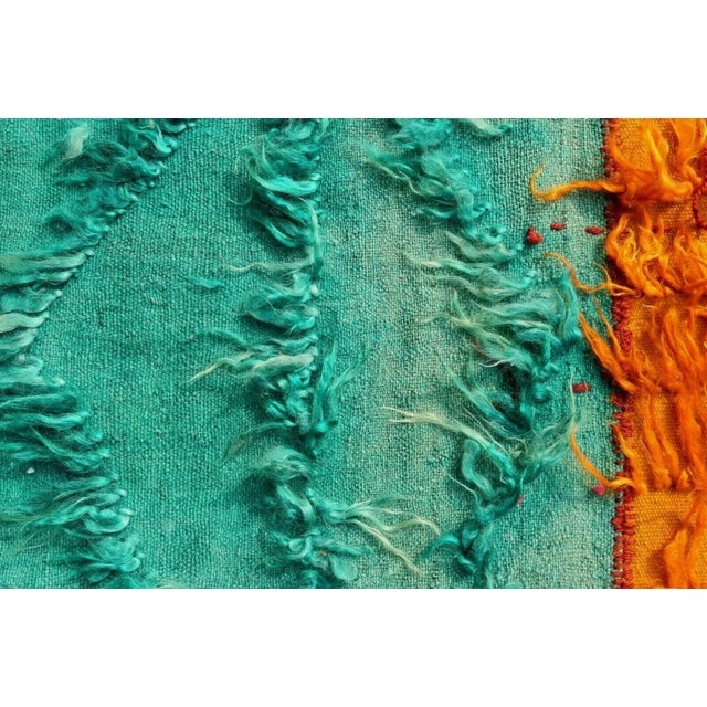 Textile 1960s Unique Tufted Vintage Runner - 31" X 136" For Sale - Image 7 of 9