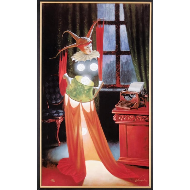 Contemporary 2015 Michael Cheval "Inspiration" Artist Hand Signed & Numbered Limited Edition 185/450 Framed Color Dye Sublimation on Aluminum For Sale - Image 3 of 9