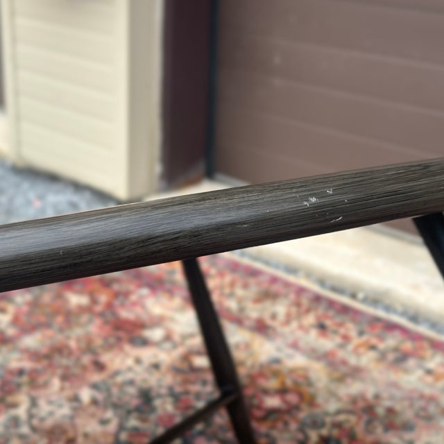 Greige Contemporary Ratana Bolano Collection Aluminum Outdoor Round Coffee Table For Sale - Image 8 of 11