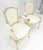 Maison Jansen Pair of Directoire French Open Arms Painted Frames Arm Chairs For Sale - Image 4 of 13