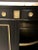 Hollywood Regency Jansen Hollywood Regency Sideboard, Console, Ebony W Marble Top and Bronze Deco For Sale - Image 3 of 13