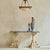 A French concrete and marble console from the 1940s, where neoclassical language is reinterpreted through weight, texture,...