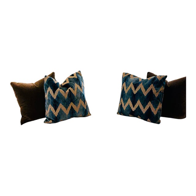 Pair of Lee Jofa Watersedge Pillows For Sale
