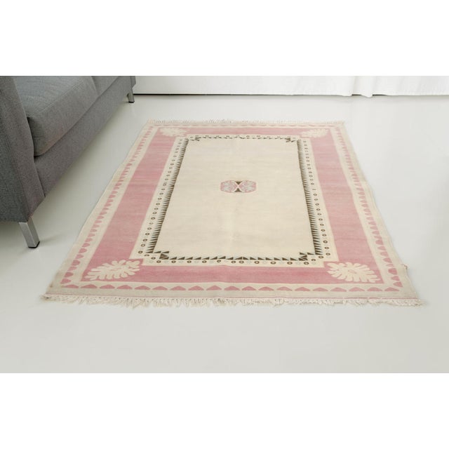 Textile Authentic Vintage Turkish Rug, 8'4" X 5'3" For Sale - Image 7 of 10