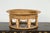 A vintage Thai Country style woven rattan Khantok pedestal fruit tray from the mid 20th century with circular shape and...