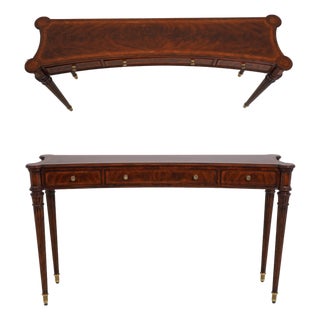Theodore Alexander Georgian Style Mahogany Console Table For Sale