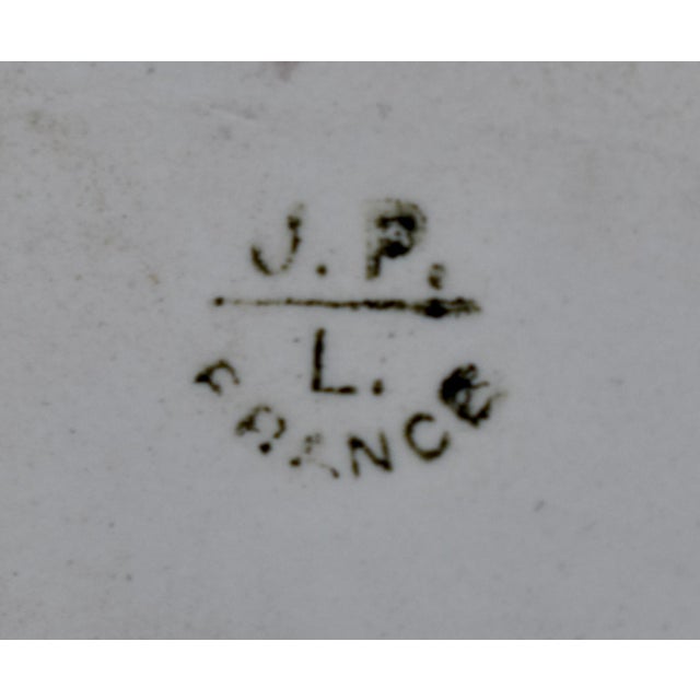 Antique Jean Pouyat Limoges Hand Painted Violet Porcelain Cake Tray Plate JPL For Sale - Image 13 of 14