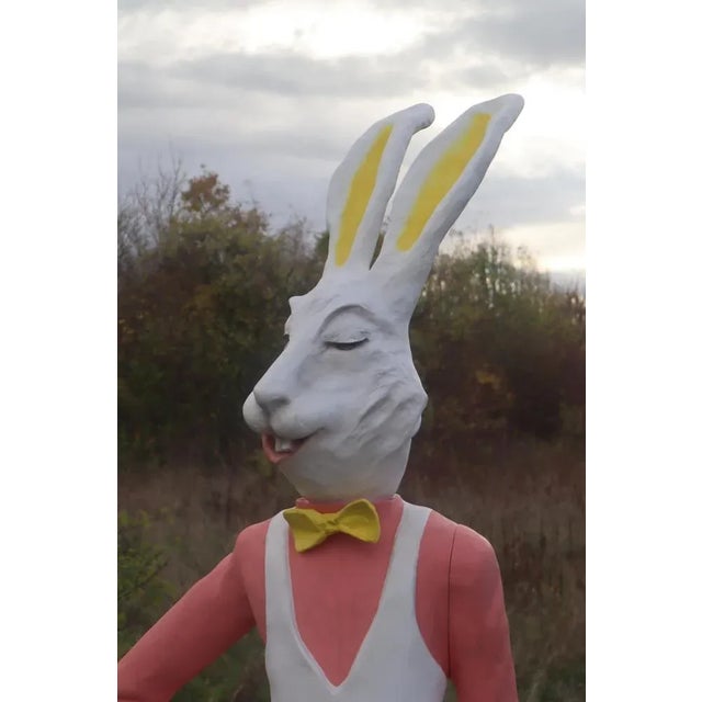 Mid-Century Modern Large White Rabbit, 1960s For Sale - Image 3 of 12