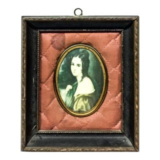 Antique Victorian Framed Woman Portrait For Sale