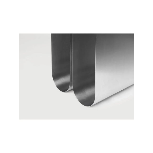 Contemporary Stainless Steel Curved Side Table by Kristina Dam Studio For Sale - Image 3 of 7