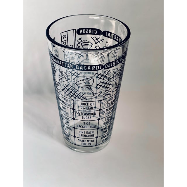 Mid 20th Century Federal Glass Cocktail Measuring Glass For Sale In Jacksonville, FL - Image 6 of 9