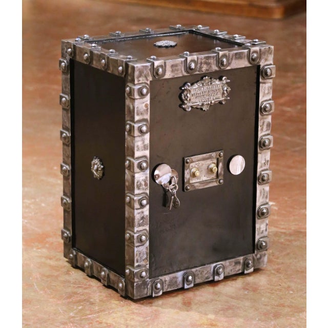 Keep your jewelry and important documents locked up in this elegant, antique safe from the Champagne-Ardenne region of...