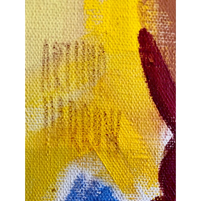 Textile Relocation Super Sale! Abstract Expressionist Original Oil Painting by Arthur Harrow, Framed For Sale - Image 7 of 10