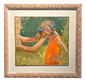 Sergej Tkachev, Study for Native Land, 1980s, Oil on Board, Framed