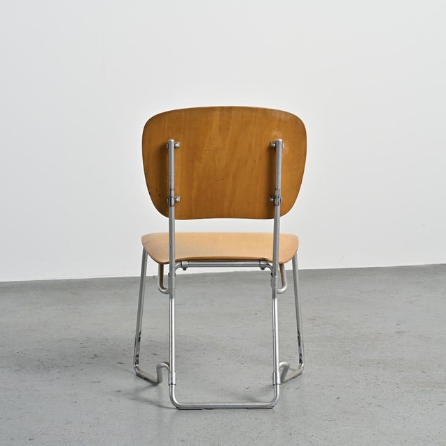 Wood Chairs by Armin Wirth for AluFlex, 1960s, Set of 6 For Sale - Image 7 of 13