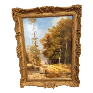 Italian Artist, Landscape, 1890s, Oil on Panel, Framed For Sale