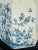 Vintage 1950s White Crackle & Blue Floral Chinoiserie Table Lamp For Sale - Image 4 of 9
