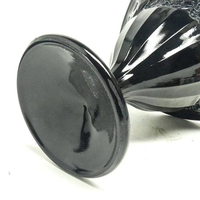 Hialite Bowls on Stand by Ząbkowice Glassworks, Poland, 1970s, Set of 2 For Sale - Image 6 of 13