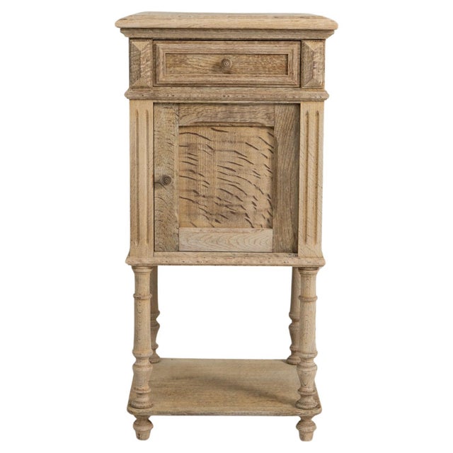 1890s French Oak Bedside Table For Sale - Image 15 of 18