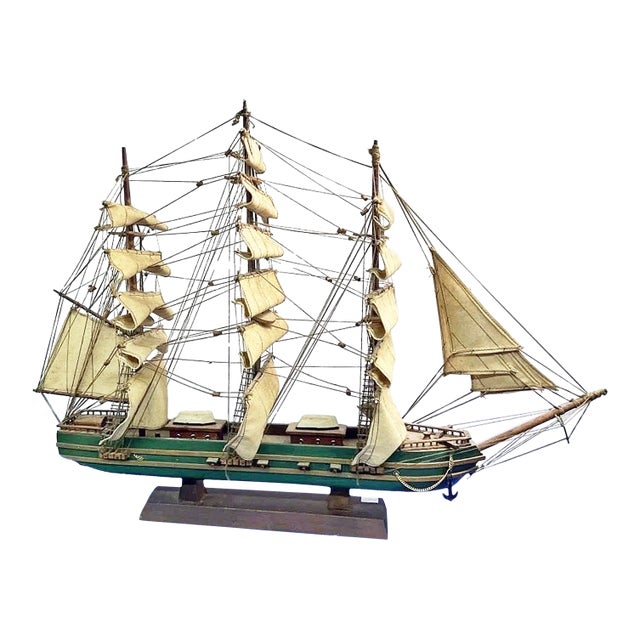 Vintage Model Clipper Whaling Ship For Sale