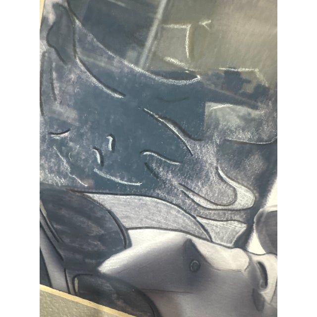 Newel Hunter Original Acrylic Abstract "Coming & Going" – Framed Under Uv Conservation Glass For Sale - Image 4 of 11