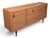 Brown Mid-Century Modern Teak Buffet Credenza With Sliding Doors & Adjustable Shelves For Sale - Image 8 of 15