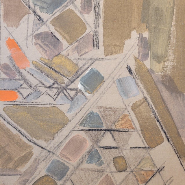 Reynold Henri Arnould, New York Subway, Early 20th Century, Canvas & Cardboard, Framed For Sale - Image 9 of 18