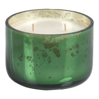 Siberian Fir 4" Diameter Scented Jar Candle, Green For Sale