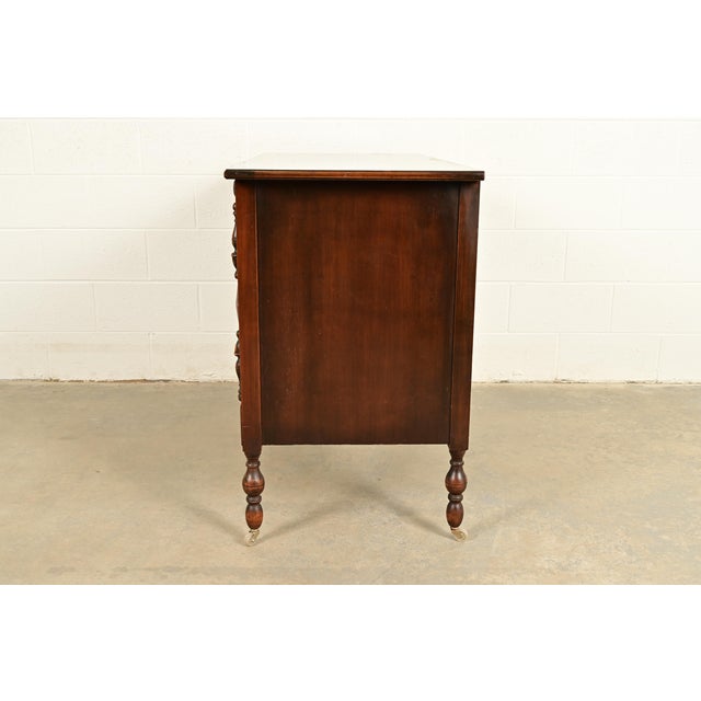 Berkey & Gay Style Antique English Jacobean Carved Walnut Dresser, Circa 1920s For Sale - Image 15 of 17