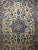 Textile Vintage Tabriz Area Rug, Handwoven Wool, Floral Pattern, Ivory & Blue, 6’ X 8’ For Sale - Image 7 of 12