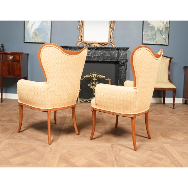 Pair of Vintage Fireside Chairs For Sale - Image 12 of 18