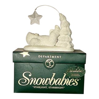 Department 56 Snowbabies "Starlight, Starbright" Figurine Retired 1999-2002 With Original Box & Packing For Sale