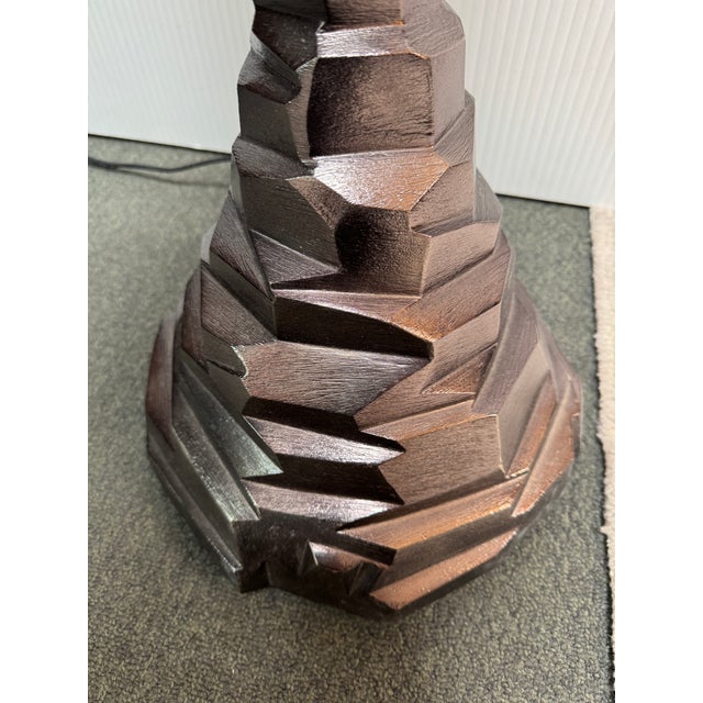 Michael Aram Black Nickel Rock Floor Lamp For Sale - Image 10 of 12