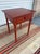 A Pennsylvania Turned Leg Red Wash Painted 1 Drawer Side Table, Circa 1840’s This exceptional piece of classic early...