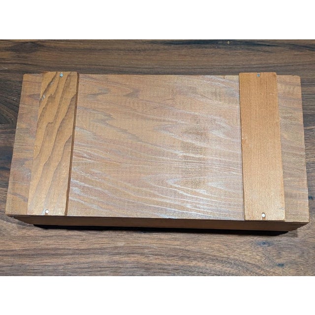 Antique Early 1910s California Redwood "The Chocolate Shop" Candy Box For Sale - Image 4 of 4