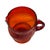 Glass Mid 20th Century Art Deco Tangerine Glass Pitcher For Sale - Image 7 of 9