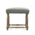 French Giselle Bobbin Leg Counter Stool - Sage Linen / Natural Oak Frame For Sale - Image 3 of 3