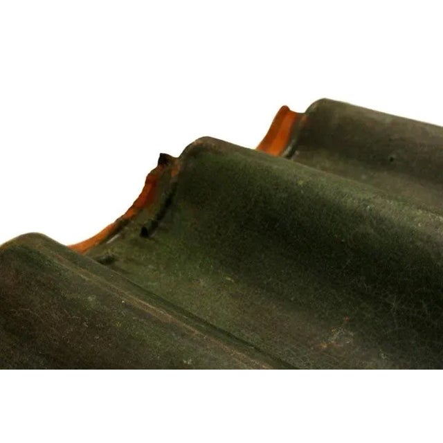 Olive Terracotta Roof or Decorative Border Tile Olive For Sale - Image 8 of 9